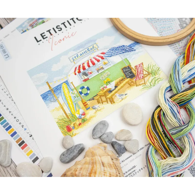 Cross stitch kit "Strandbar" 25x18 cm LI66-00