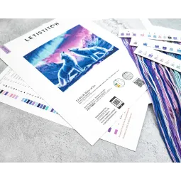 Cross stitch kit "Echo of Ice" 29x23 cm LI64-00