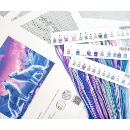 Cross stitch kit "Echo of Ice" 29x23 cm LI64-00