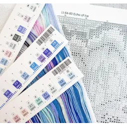 Cross stitch kit "Echo of Ice" 29x23 cm LI64-00