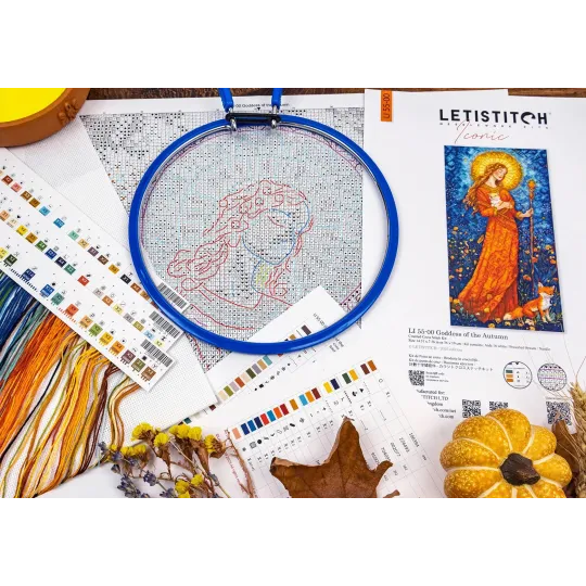 Kreuzstich-Set „Herbstgöttin“ 20x37 cm LI55-00