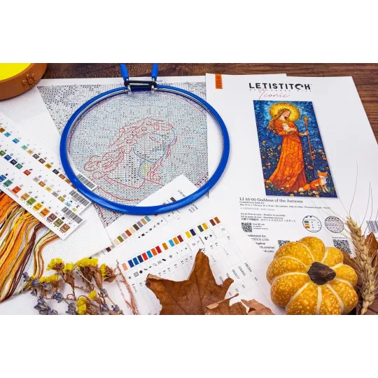 Cross stitch kit "Goddess of the Autumn" 20x37 cm LI55-00