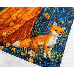 Cross stitch kit "Goddess of the Autumn" 20x37 cm LI55-00