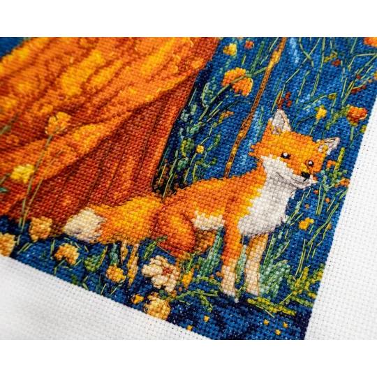 Kit point de croix "Déesse de l'Automne" 20x37 cm LI55-00