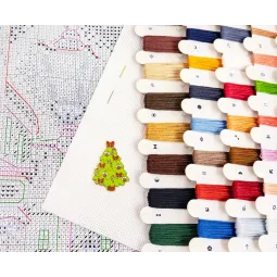 Kreuzstich-Set "Weihnachtsmagie" 40x29 cm L10-007