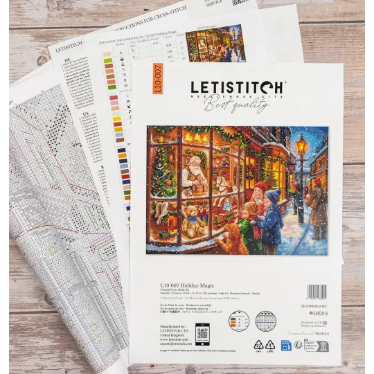 Kreuzstich-Set "Weihnachtsmagie" 40x29 cm L10-007