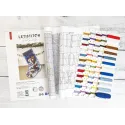 Kit de point de croix "Chaussette cadeau Nuit Silencieuse" 25 x 37 cm L10-001