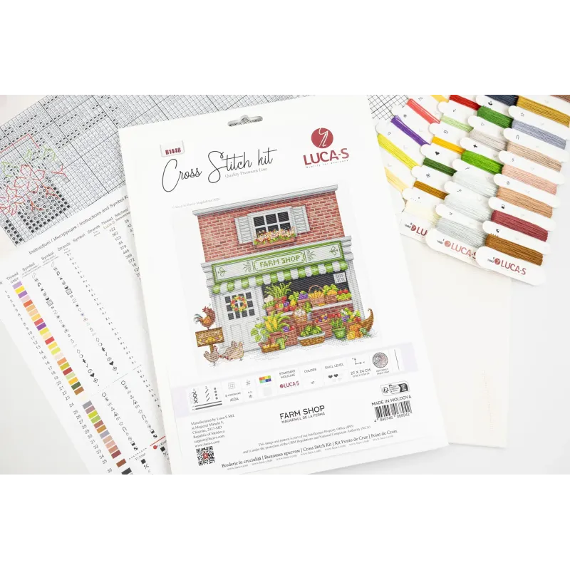Cross Stitch Kit "Farm Shop" 27x24 cm SB1448