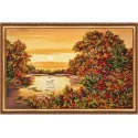 Bead Embroidery Kit on Art Canvas "Quiet Sunset" 50 х 32 cm AAB-226