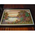 Bead Embroidery Kit on Art Canvas "Quiet Sunset" 50 х 32 cm AAB-226