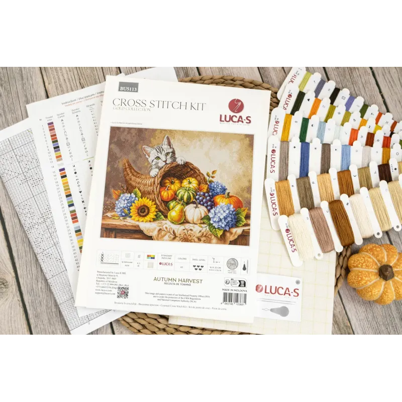 Kreuzstich-Set "Herbsternte" 41 x 32 cm SBU5113