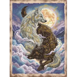 Cross stitch kit  "Light and Shadow" 23.65 × 31.75 cm AVA-P084