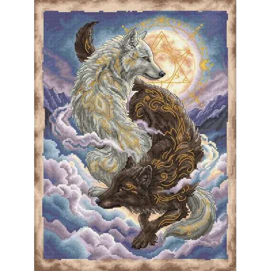 Kreuzstich-Set "Licht und Schatten" 23,65 × 31,75 cm AVA-P084