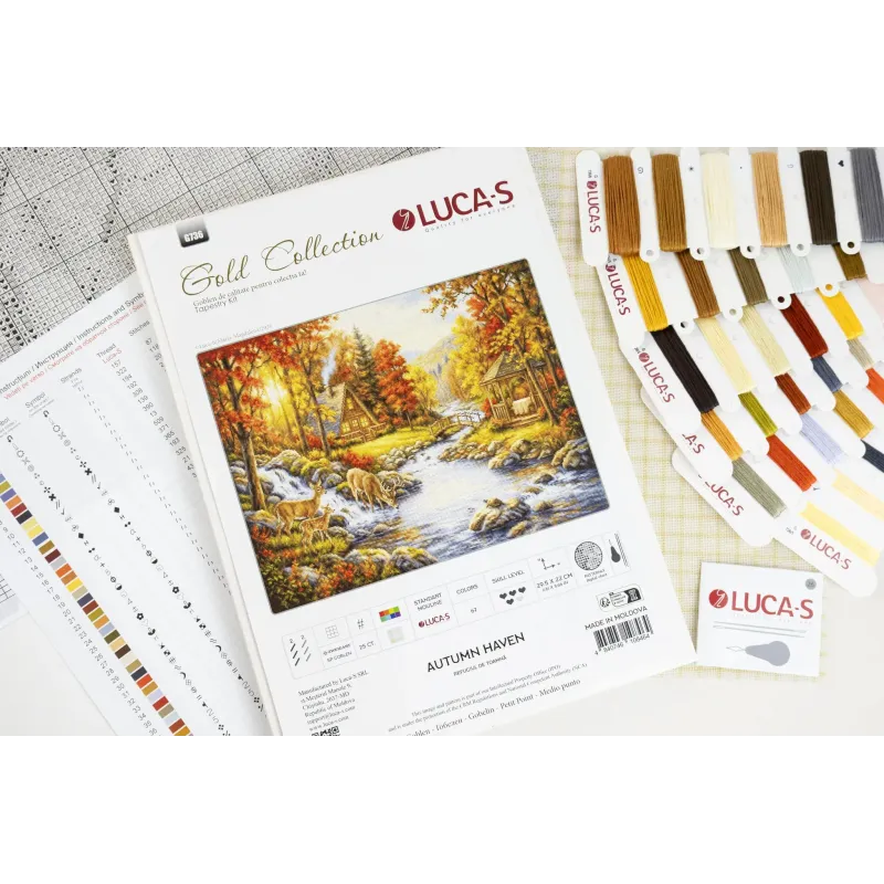 Petit Point Kit "Havre d'Automne" 29,5x22 cm SG736