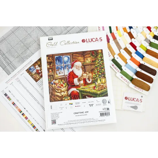 Cross Stitch Kit "Crafting Joy" 39x32 cm SB737