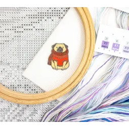 Cross stitch kit "Arctic Foxy" 29x23 cm LI65-00