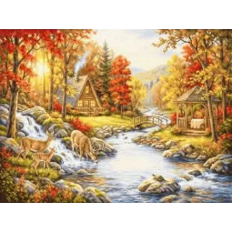 Ristinsovitimo rinkinys "Rudens prieglobstis" 46,5x35 cm SB736