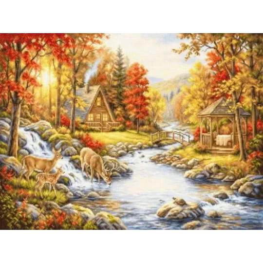 Ristinsovitimo rinkinys "Rudens prieglobstis" 46,5x35 cm SB736