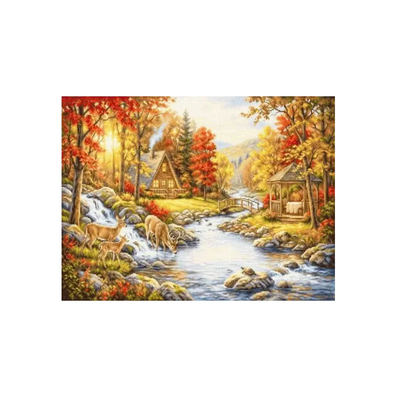 Cross Stitch Kit "Autumn Haven" 46.5x35 cm SB736