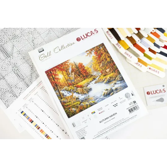 Kreuzstich-Set "Herbsthaven" 46,5x35 cm SB736