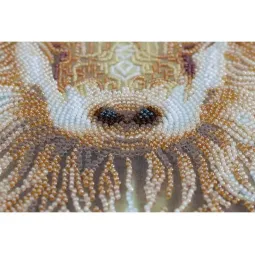 Perlenstickerei-Set auf Leinwand "Leader" 31 x 31 cm AAB-683