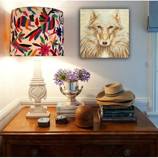 Bead Embroidery Kit on Art Canvas "Leader" 31 х 31 cm AAB-683