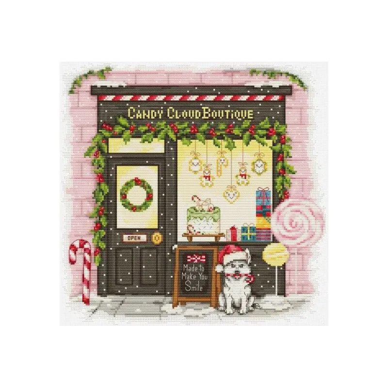 Набор для вышивания крестом "Candy Cloud Boutique" 26x26 cm SB1447