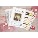 Cross Stitch Kit "Candy Cloud Boutique" 26x26 cm SB1447
