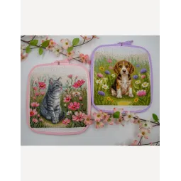Cross stitch kit "Garden Whiskers" 20x20 SRA1041