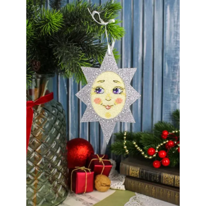 Cross stitch kit "Radiant Star" 14 x 9 cm ST-1210
