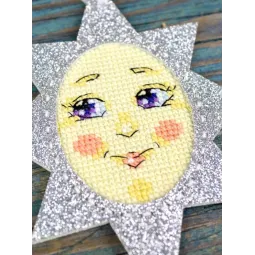 Cross stitch kit "Radiant Star" 14 x 9 cm ST-1210