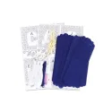 Cross stitch kit "Lace garland "Happy New Year"! (12 flags)" 12 x 8 cm ST-1208