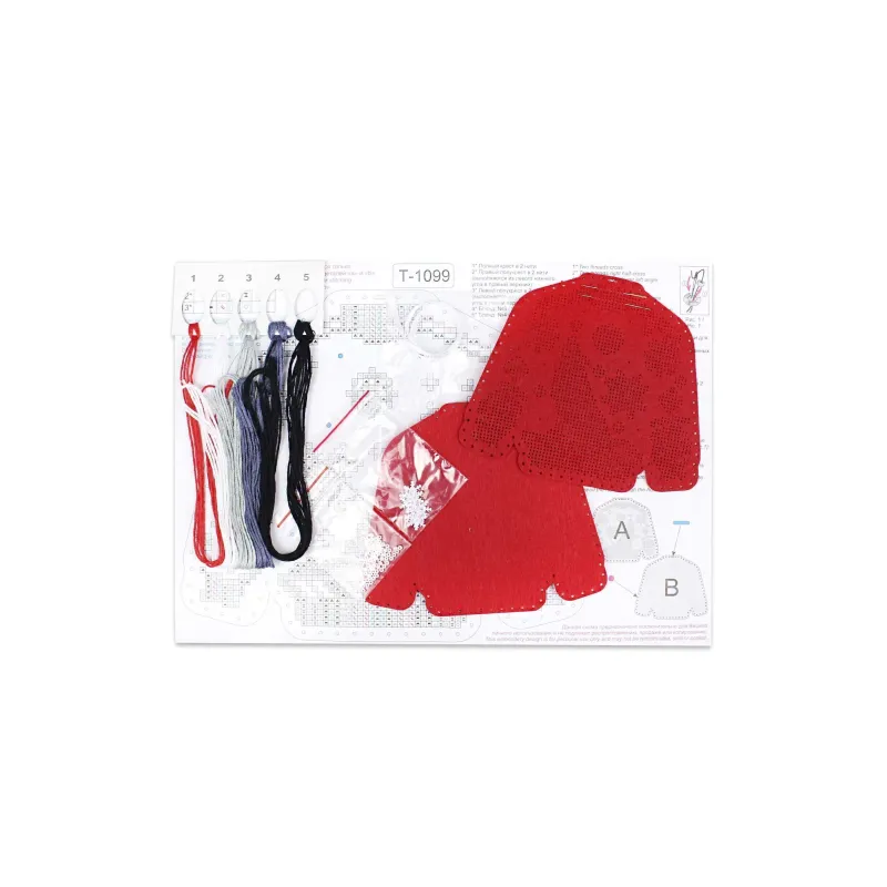 Kit point de croix "Pull avec un loup" 11 x 13 cm ST-1099