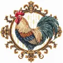 Cross stitch kit "The Magnificent Rooster" 21 х 20,5 cm SANP-81
