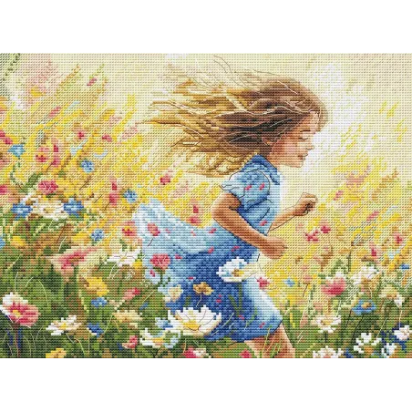 Cross stitch kit "Faster than the wind" 25,5 х 19,5 cm SANB-31