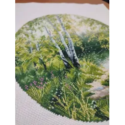 Kryželiu siuvinėjimo rinkinys "Karšta diena" 25×25 cm S1750