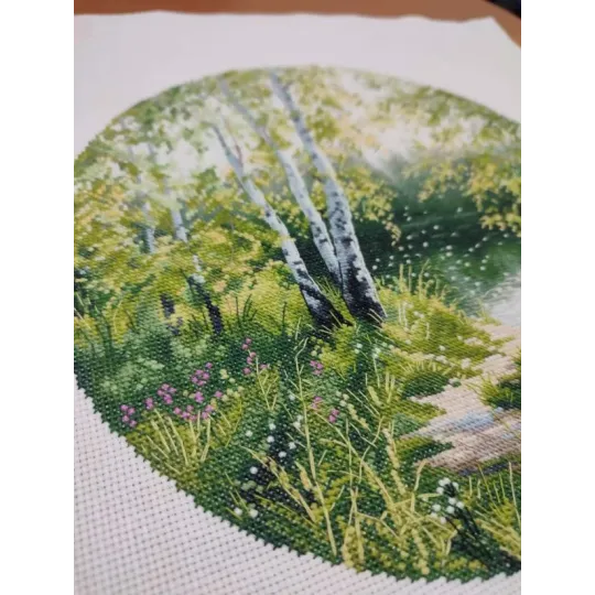 Cross stitch kit "A Hot Day" 25×25 cm S1750