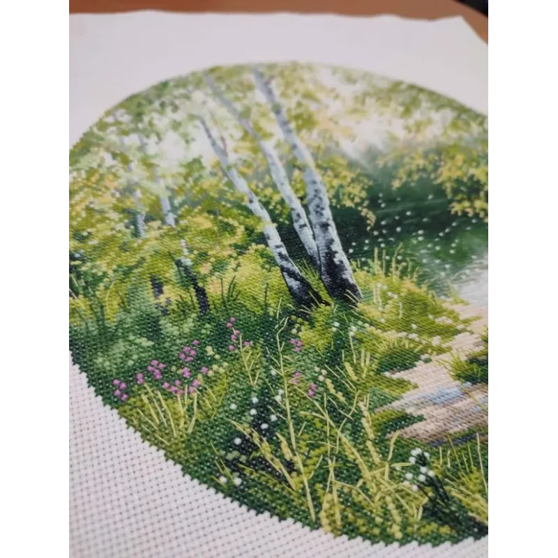 Cross stitch kit "A Hot Day" 25×25 cm S1750