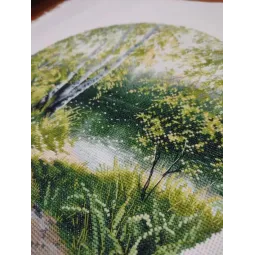 Cross stitch kit "A Hot Day" 25×25 cm S1750