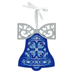 Cross stitch kit "Blue bell with a bow" 12 x 9 cm ST-1203