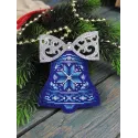 Cross stitch kit "Blue bell with a bow" 12 x 9 cm ST-1203