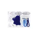 Kit de point de croix "Clochette bleue avec un nœud" 12 x 9 cm ST-1203