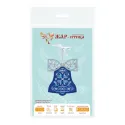 Kreuzstich-Set "Blaue Glockenblume mit Schleife" 12 x 9 cm ST-1203
