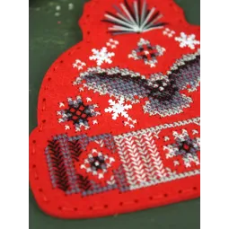 Kreuzstich-Set "Hut mit Eule" 11 x 11 cm ST-1098