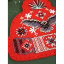 Cross stitch kit "Hat with an owl" 11 x 11 cm ST-1098