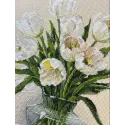 Cross stitch kit "Breathing in the scent of spring" 21×21 cm S1739