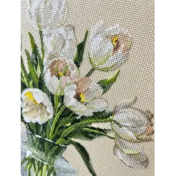 Набор для вышивания крестиком "Вдыхая аромат весны" 21×21 см S1739
