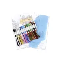 Kit de point de croix "Guirlande d'été (7 drapeaux)" 11 x 8 cm ST-1211