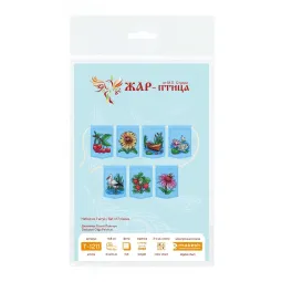 Cross stitch kit "Summer garland (7 flags)" 11 x 8 cm ST-1211