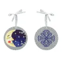 Kit de point de croix "Une lune d'argent" 9 x 9 cm ST-1207